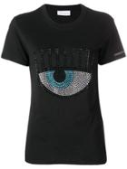 Chiara Ferragni Crystal Embellished Eye T-shirt - Black