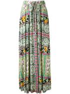 Etro Floral Print Pleated Skirt - Multicolour