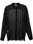 Giambattista Valli - Sheer Classic Shirt - Women - Silk - 40, Black, Silk