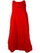 Daniela Gregis - Sleeveless Flared Dress - Women - Cotton - 2, Red, Cotton