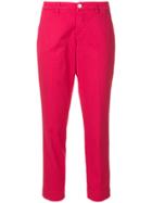 Re-hash Cropped Tailored Trousers - Pink & Purple