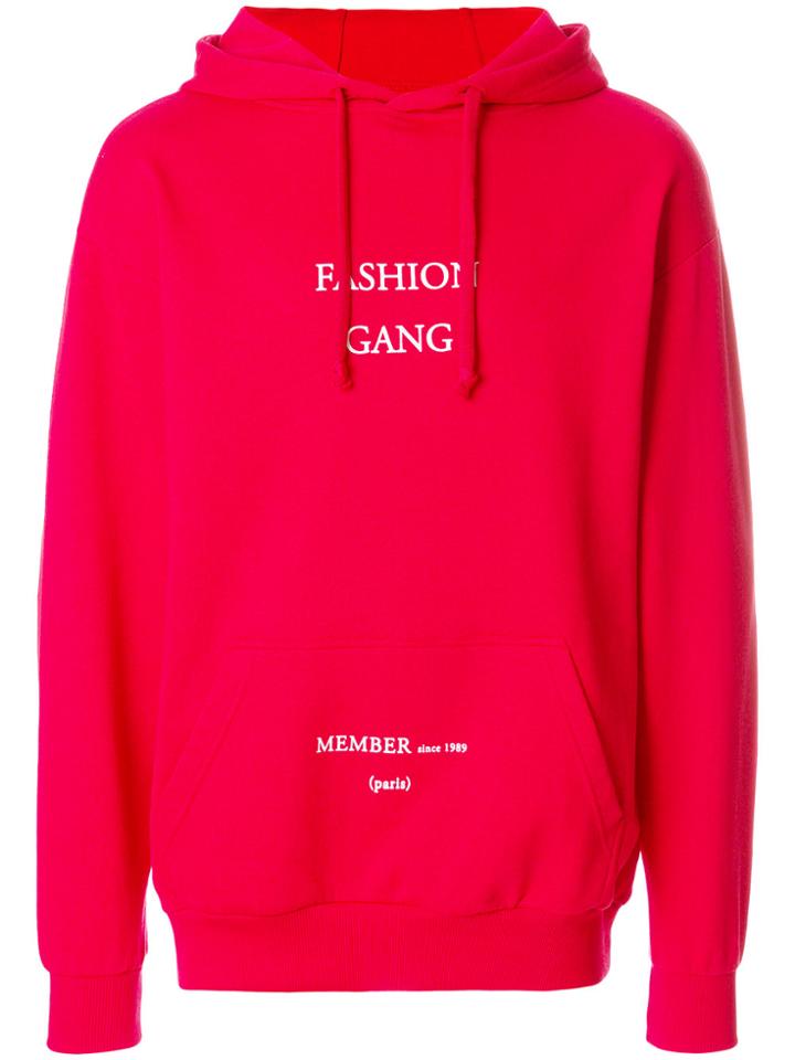 Ih Nom Uh Nit Fashion Gang Longsleeved Hoodie - Red