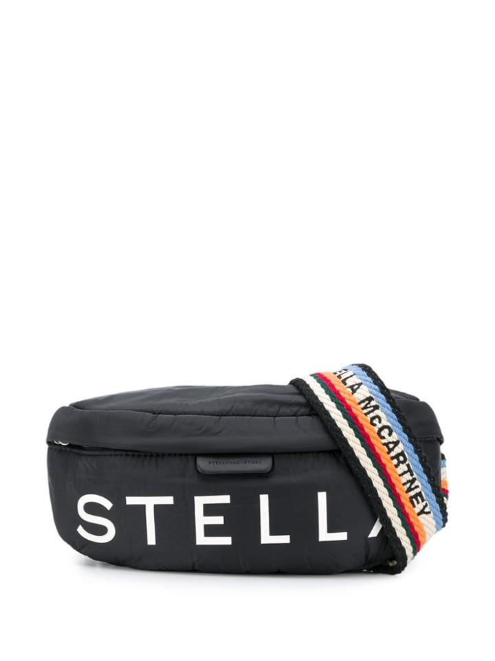 Stella Mccartney Lettered Logo Belt Bag - Black