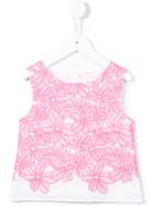 Charabia - Embroidered Top - Kids - Cotton - 2 Yrs, Pink/purple