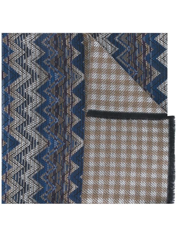 Missoni Zig Zag Jacquard Scarf, Men's, Wool
