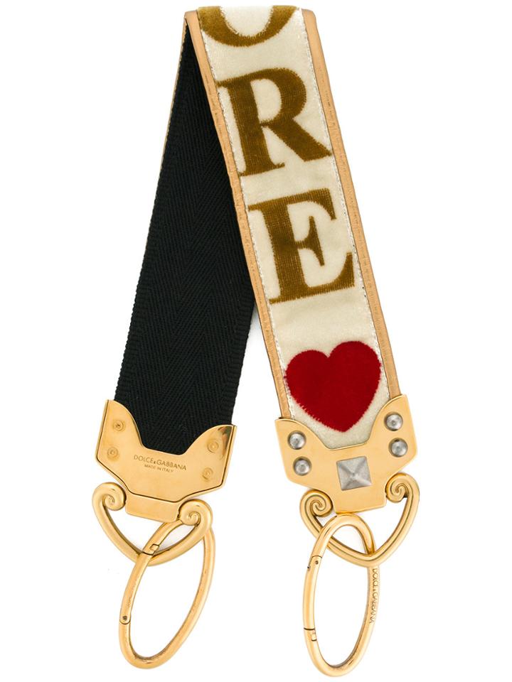 Dolce & Gabbana Amore Bag Strap - Nude & Neutrals