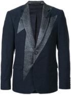 Walter Van Beirendonck Vintage Metallic Detail Blazer - Blue