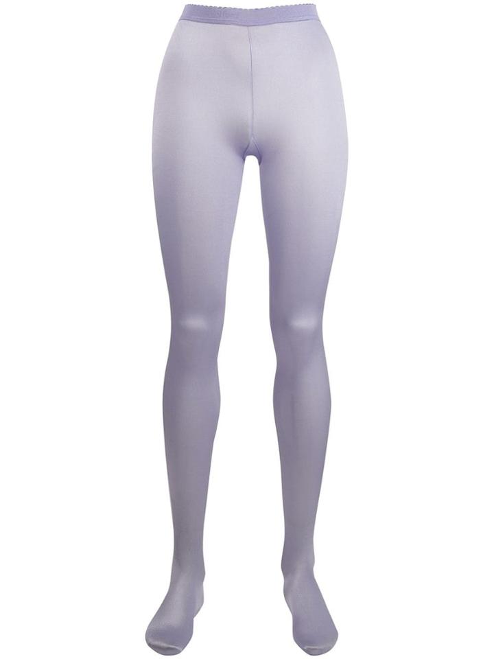 Wolford Satin De Luxe Tights - Purple