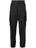 Gcds Elasticated Straight-leg Trousers - Black
