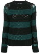 Proenza Schouler Striped Long-sleeve Sweater - Black