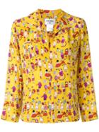 Chanel Pre-owned Printed Zip-up Shirt - Yellow