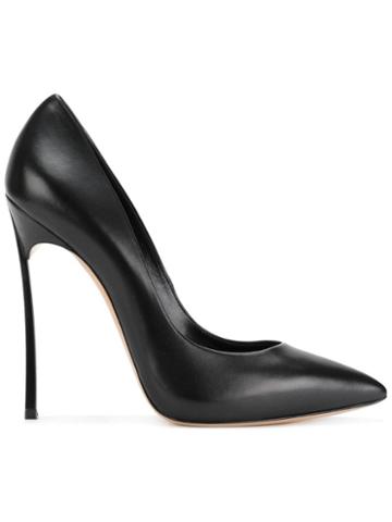 Casadei Blade Leather Pumps - Black
