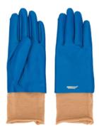 Undercover Colour Block Layered Gloves - Blue