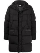 Cp Company Hooded Quilt Jacket - Black