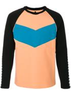 Versus Colour Block Pullover - Yellow & Orange