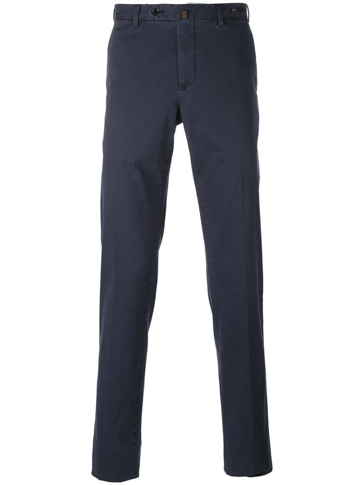Pt01 - Slim Chino Trousers - Men - Cotton/spandex/elastane - 50, Blue, Cotton/spandex/elastane