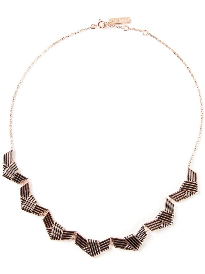 Kenzo Knotted Necklace, Women's, Metallic