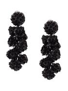 Sachin & Babi Fleur Coconuts Clip-on Earrings - Black