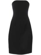 Situationist Strapless Fitted Wool Dress - Black
