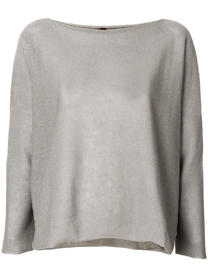 Daniela Gregis Boat Neck Jumper - Nude & Neutrals