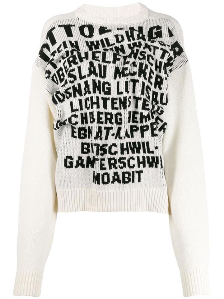 Ottolinger Alphabet Knit Jumper - Neutrals