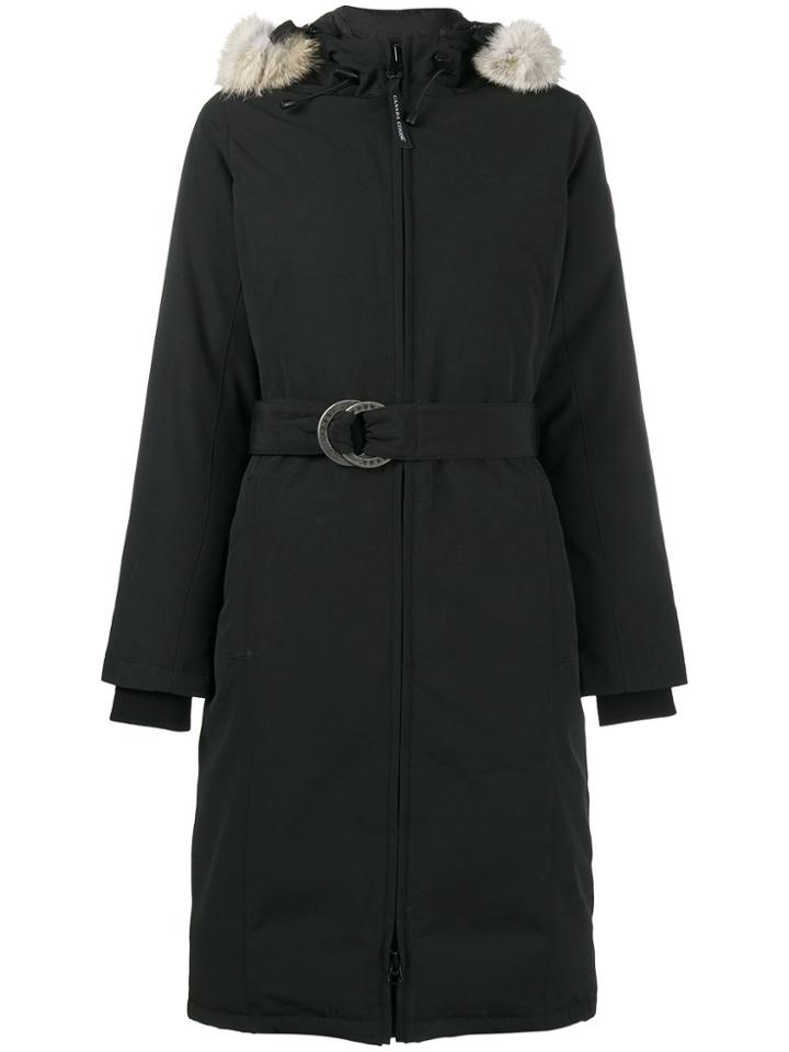 Canada Goose Whistler Parka With Fur Trim - Black