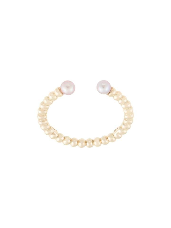 Karen Walker Split Wisdom Pearl Ring - Gold