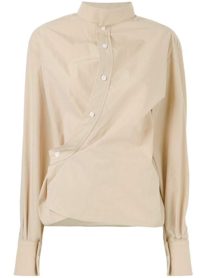 Lemaire Twisted Front Shirt - Nude & Neutrals