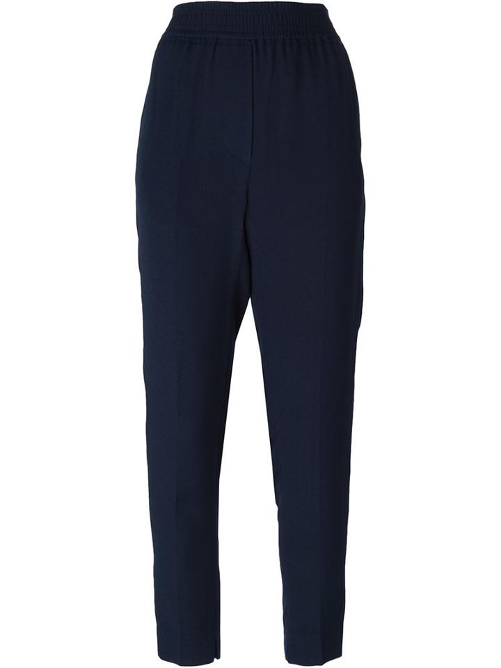 3.1 Phillip Lim High Waist Trousers, Women's, Size: 6, Blue, Silk