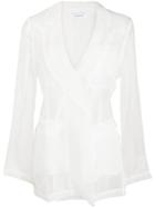 Ailanto Sheer Blazer Jacket - White