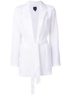 Armani Exchange White Belted Jacket