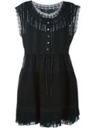 Marc By Marc Jacobs Lace Trim Buttoned Dress