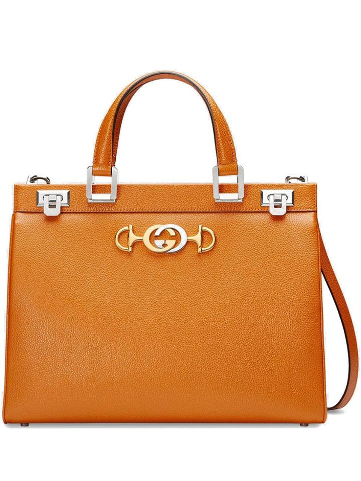 Gucci Gucci Zumi Medium Top Handle Bag - Yellow