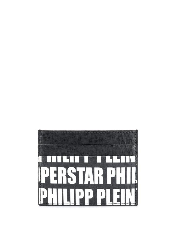 Philipp Plein Logo Print Cardholder - Black