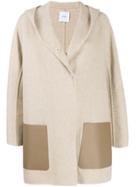 Agnona Cashmere Hooded Coat - Neutrals