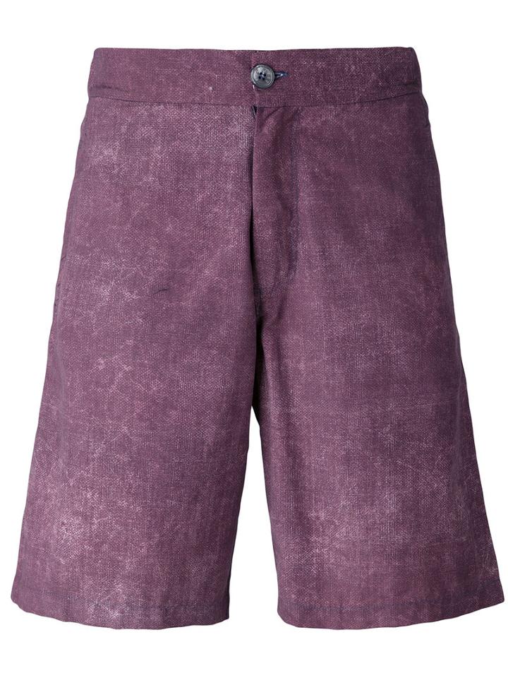 Fashion Clinic Timeless - Washed Swim Shorts - Men - Nylon/spandex/elastane - Xl, Pink/purple, Nylon/spandex/elastane