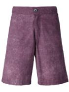 Fashion Clinic Timeless - Washed Swim Shorts - Men - Nylon/spandex/elastane - Xl, Pink/purple, Nylon/spandex/elastane