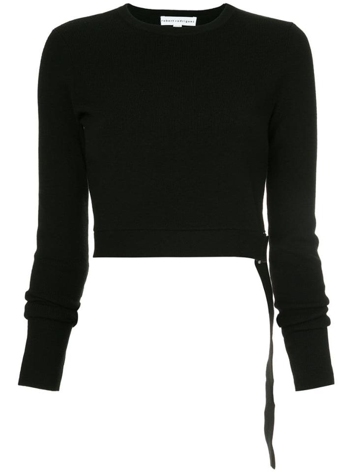Robert Rodriguez Round Neck Jumper - Black