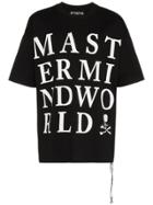 Mastermind Japan Mastermind World Print Cotton T Shirt - Black