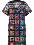 Sacai Crochet Quilt Dress, Women's, Size: 3, Polyester