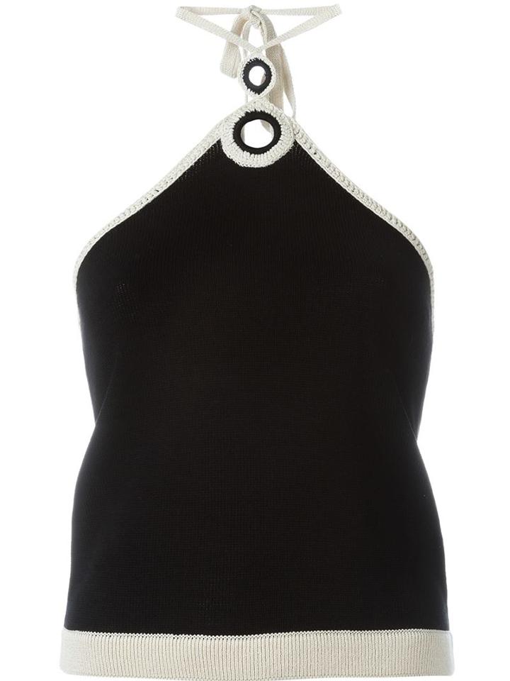 Vanessa Bruno Crochet Knit Tank Top