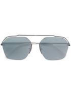Fendi Eyewear Square Frame Sunglasses - White