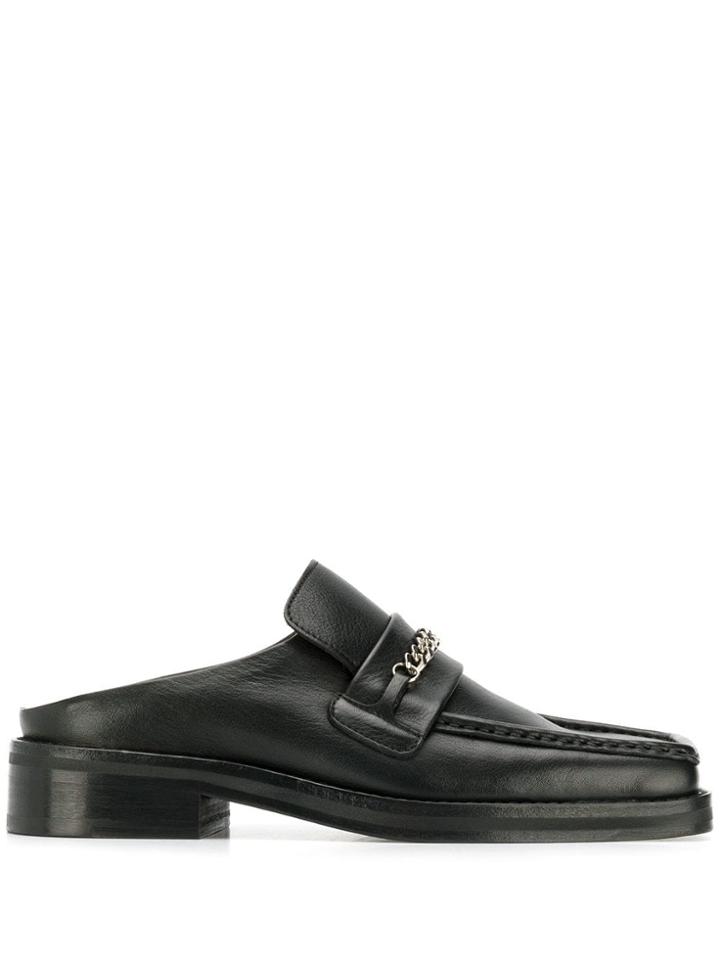 Martine Rose Chain Detail Mules - Black