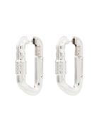 Ambush Carabiner Hoop Earrings - Silver