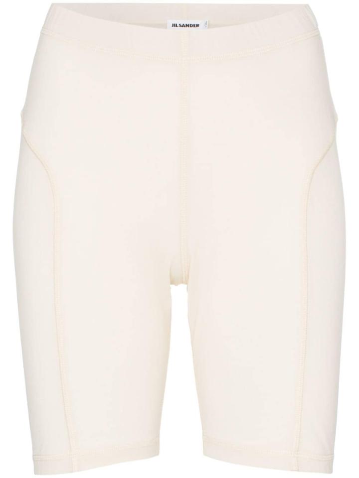 Jil Sander Gian Lined Hem Cycling Shorts - Neutrals