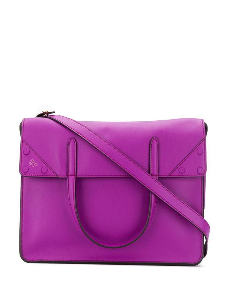 Fendi Fendi Flip Tote Bag - Purple