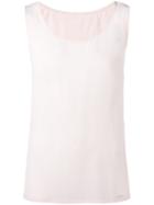 Woolrich - Scoop Neck Top - Women - Silk/cotton/modal - M, Pink/purple, Silk/cotton/modal