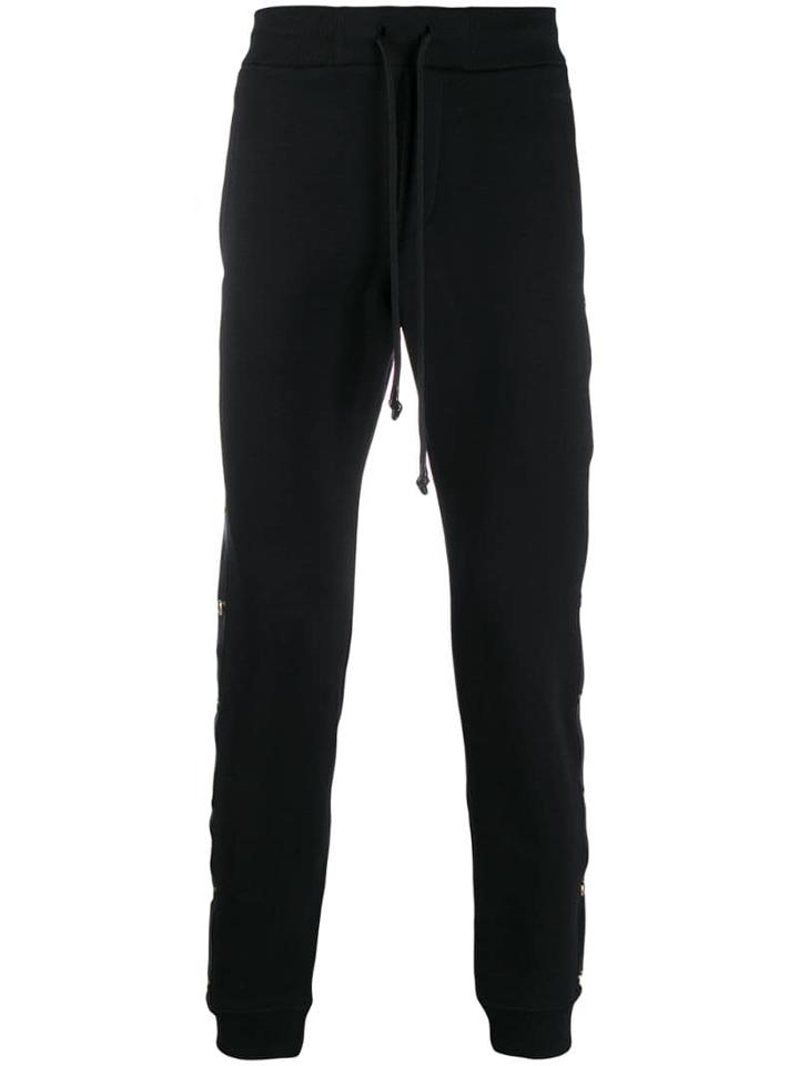 Versace Jeans Couture Stud Detail Track Trousers - Black