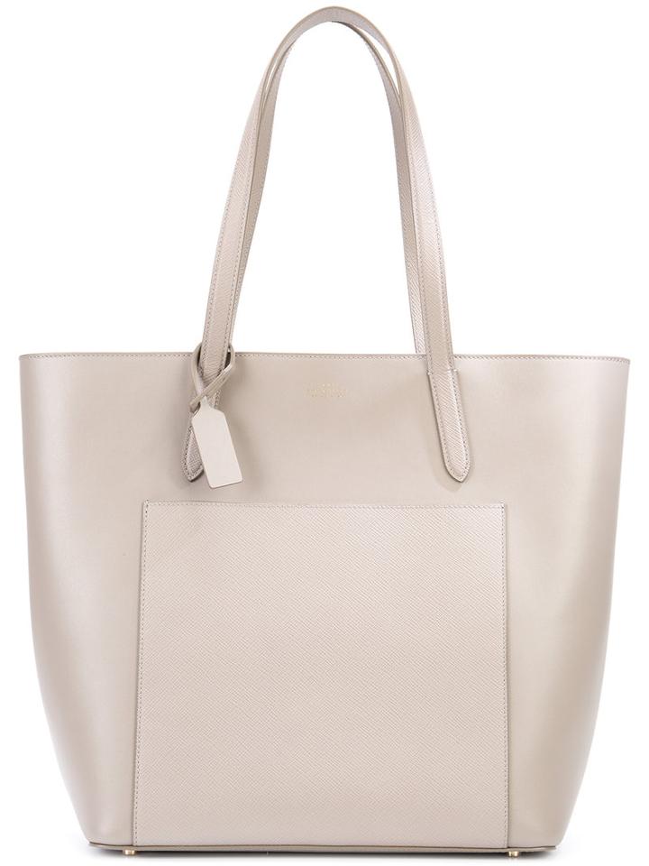 Smythson - 'panama East West' Tote Bag - Women - Leather - One Size, Women's, Grey, Leather