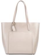 Smythson - 'panama East West' Tote Bag - Women - Leather - One Size, Women's, Grey, Leather